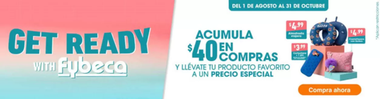 Catálogo Fybeca | Get ready with fybeca | 2026-08-24T00:00:00.000Z - 2026-10-31T00:00:00.000Z