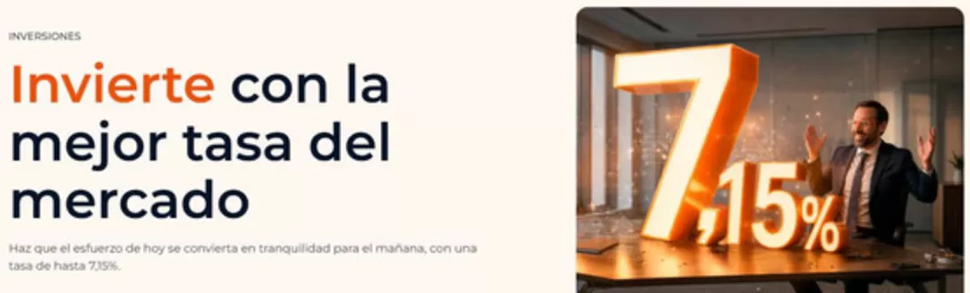 Catálogo Cooperativa Policía Nacional | Invierte con la mejor tasa del meracado | 2026-08-24T00:00:00.000Z - 2026-09-24T00:00:00.000Z