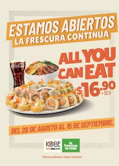 Catálogo Kobe Sushi Express | Estamos abiertos la frescura continua | 2026-08-27T00:00:00.000Z - 2026-09-15T00:00:00.000Z