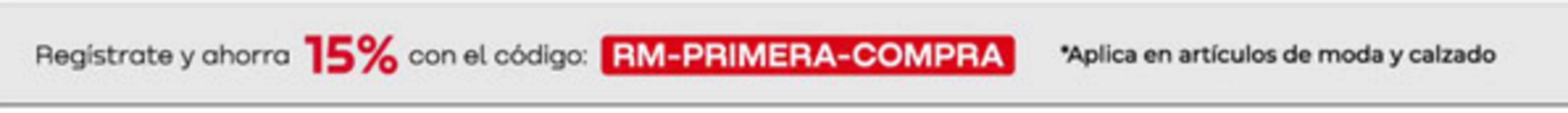 Catálogo Moda RM | Registrate y ahorra 15% | 2026-08-28T00:00:00.000Z - 2026-09-28T00:00:00.000Z