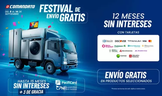 Catálogo Comandato en Guano | Festival de envio gratis  | 2026-09-10T00:00:00.000Z - 2026-09-14T00:00:00.000Z