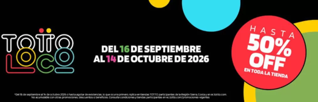 Catálogo Totto | Hasta 50%off | 2026-09-16T00:00:00.000Z - 2026-10-14T00:00:00.000Z