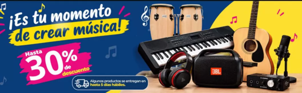 Catálogo Super Paco | Es tu momento de crear musica! | 2026-09-18T00:00:00.000Z - 2026-10-18T00:00:00.000Z
