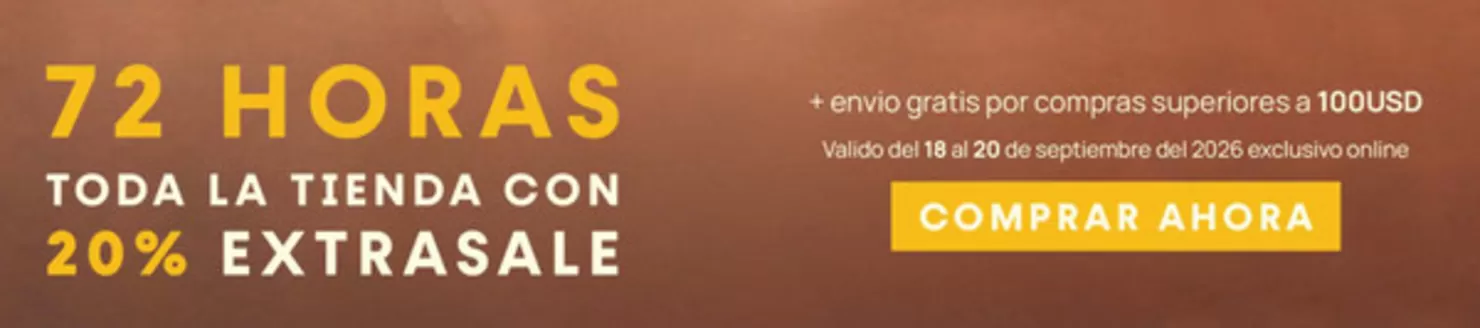 Catálogo Tennis | 72 horas toda la tienda con 20% extrasale | 2026-09-18T00:00:00.000Z - 2026-09-20T00:00:00.000Z