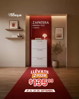 Catálogo Muebles el Bosque | Ofertas principales para ahorradores | 2026-09-18T00:00:00.000Z - 2026-09-20T00:00:00.000Z