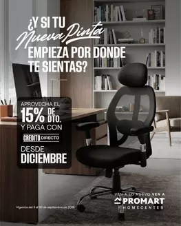 Catálogo Promart Homecenter | Empieza por donde te sientas? | 2026-09-21T00:00:00.000Z - 2026-09-30T00:00:00.000Z