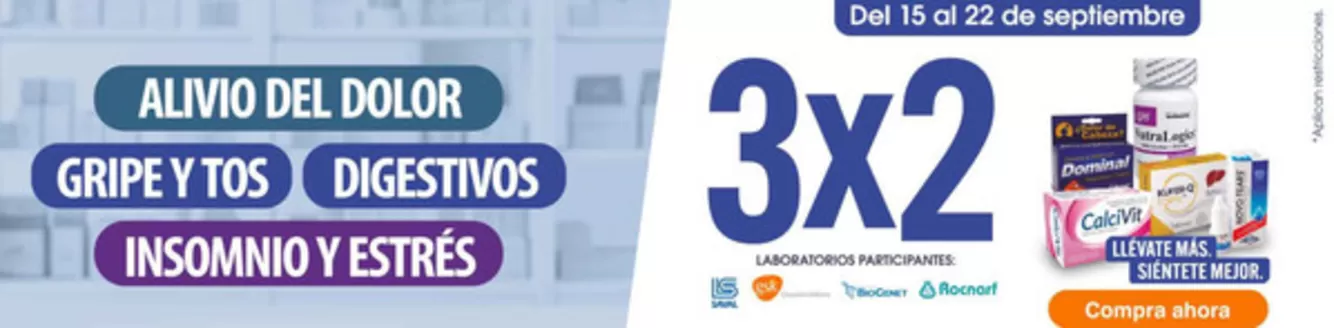 Catálogo Fybeca | 3x2 laboratorios participantes | 2026-09-22T00:00:00.000Z - 2026-09-22T00:00:00.000Z