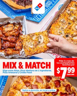 Catálogo Domino's Pizza | Mix& Match | 2026-09-22T00:00:00.000Z - 2026-10-10T00:00:00.000Z