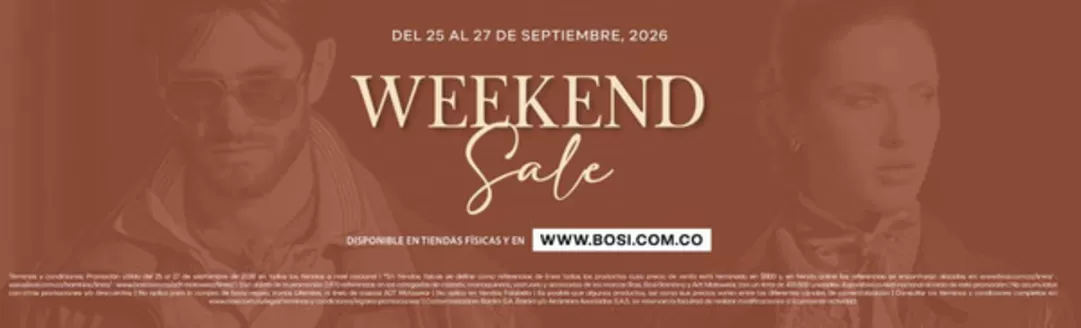 Catálogo Bosi | Weekend sale | 2026-09-25T00:00:00.000Z - 2026-09-28T00:00:00.000Z