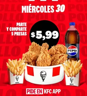 Catálogo KFC | Pide en KFC App | 2026-09-30T00:00:00.000Z - 2026-09-30T00:00:00.000Z