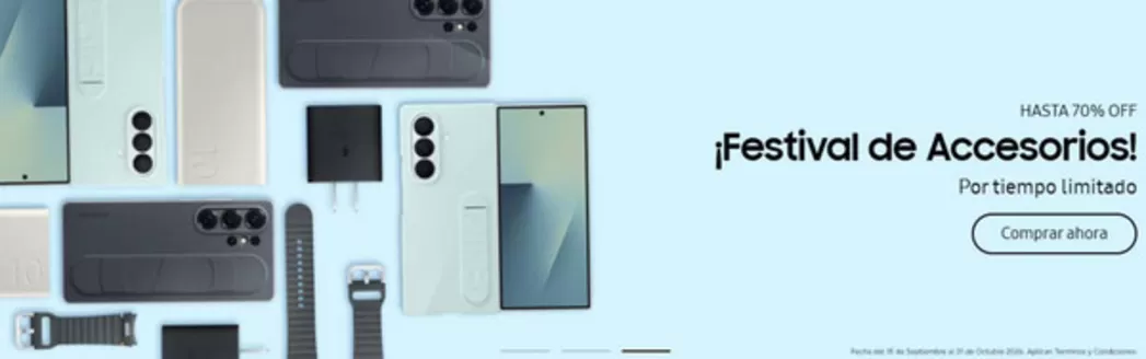 Catálogo Samsung | Festival de accesorios! | 2026-10-12T00:00:00.000Z - 2026-10-31T00:00:00.000Z