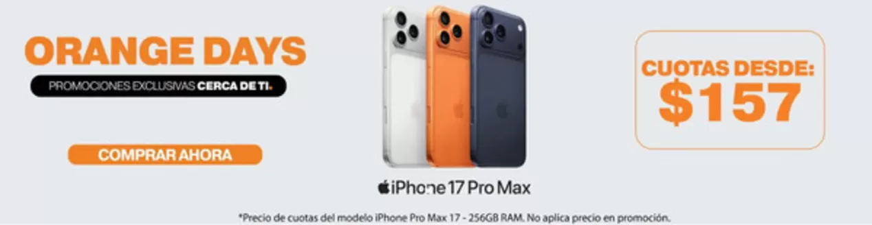 Catálogo iShop en Quito | Orange days | 2026-10-12T00:00:00.000Z - 2026-10-31T00:00:00.000Z