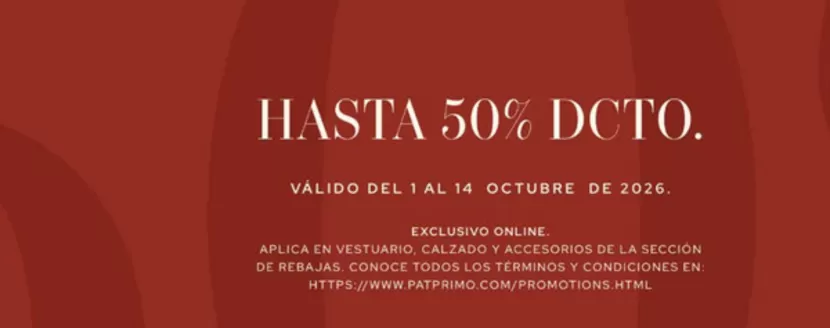 Catálogo Pat Primo en Buena Fé | Hasta 50%dcto | 2026-10-13T00:00:00.000Z - 2026-10-14T00:00:00.000Z