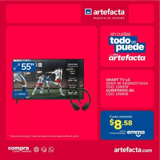 Catálogo Artefacta | Ofertas y promociones actuales | 2026-10-20T00:00:00.000Z - 2026-11-03T00:00:00.000Z