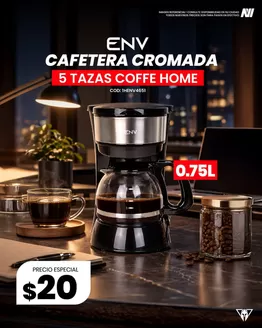 Catálogo Novicompu en Bahía de Caráquez | Cafetera cromada | 2026-10-22T00:00:00.000Z - 2026-11-14T00:00:00.000Z