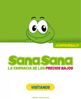 Catálogo Farmacias SanaSana | Nuestras mejores gangas | 2026-10-23T00:00:00.000Z - 2026-11-06T00:00:00.000Z