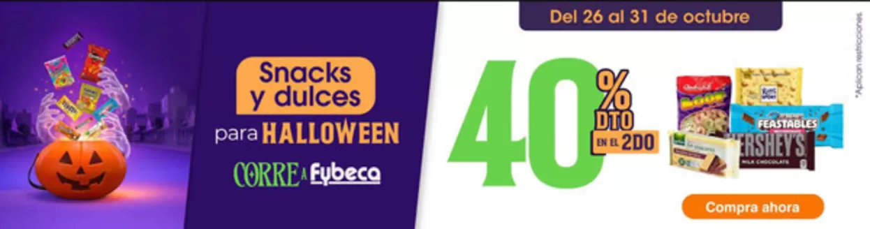 Catálogo Fybeca | Snacks y dulces | 2026-10-26T00:00:00.000Z - 2026-10-31T00:00:00.000Z