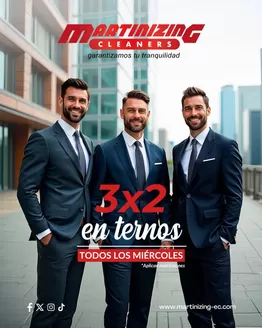 Catálogo Martinizing Dry Cleaning en Calderón | 3x2 en ternos | 2026-10-29T00:00:00.000Z - 2026-11-25T00:00:00.000Z
