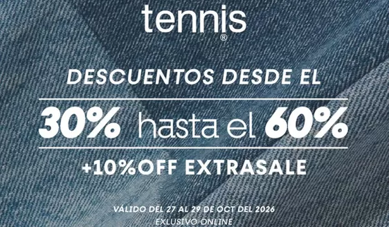 Catálogo Tennis en Calderón | Descuentos | 2026-10-29T00:00:00.000Z - 2026-10-29T00:00:00.000Z