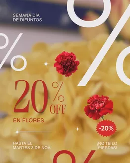Catálogo Diarca | 20% Off en flores | 2026-10-30T00:00:00.000Z - 2026-11-03T00:00:00.000Z