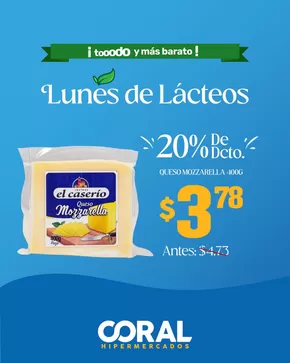 Catálogo Coral Hipermercados en Manta | Mozzarella  | 2025-07-15T00:00:00.000Z - 2025-07-20T00:00:00.000Z