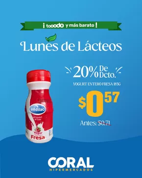 Catálogo Coral Hipermercados en Manta | Yogurt  | 2025-07-15T00:00:00.000Z - 2025-07-20T00:00:00.000Z