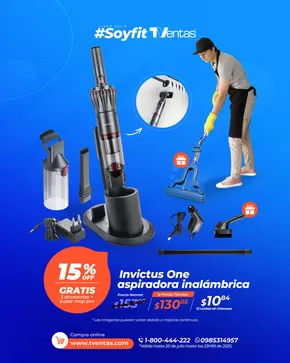 Catálogo TVentas en Machala | Invictus one aspiradora  | 2025-07-15T00:00:00.000Z - 2025-07-20T00:00:00.000Z
