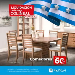 Catálogo Colineal en Machala | Comedores hasta 60%off | 2025-07-18T00:00:00.000Z - 2025-07-20T00:00:00.000Z