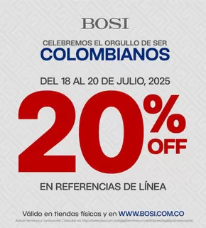 Catálogo Bosi en Quito | Celebremos el orgullo de ser colombianos  | 2025-07-18T00:00:00.000Z - 2025-07-20T00:00:00.000Z