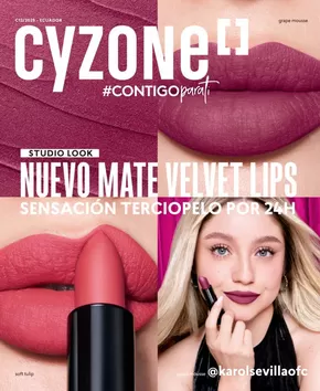 Catálogo Cyzone en Ibarra | Nuevo mate velvet lips  | 2025-07-23T00:00:00.000Z - 2025-08-09T00:00:00.000Z