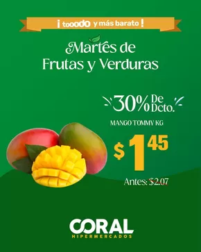 Catálogo Coral Hipermercados en Manta | Ofertas de frutas | 2025-07-30T00:00:00.000Z - 2025-07-31T00:00:00.000Z