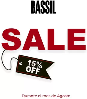 Catálogo Bassil en Tarifa | Sale 15%off | 2025-08-01T00:00:00.000Z - 2025-08-31T00:00:00.000Z