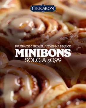 Catálogo Cinnabon en Pelileo | Minibons solo a $0.99 | 2025-08-01T00:00:00.000Z - 2025-08-08T00:00:00.000Z