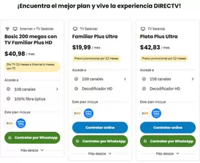 Plan y vive DirecTV!