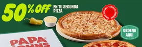 Catálogo Papa John's en Quito | 50%off en tu segunda pizza | 2025-08-05T00:00:00.000Z - 2025-08-10T00:00:00.000Z