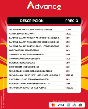 Catálogo Advance en Santa Isabel | Precios Advance  | 2025-08-11T00:00:00.000Z - 2025-08-17T00:00:00.000Z