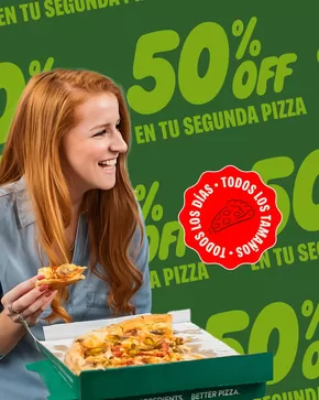 Catálogo Papa John's en Duran | 50% en tu segunda pizza  | 2025-08-12T00:00:00.000Z - 2025-08-17T00:00:00.000Z