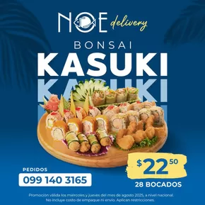 Catálogo Noe Sushi Bar en Duran | Sushi ofertas  | 2025-08-12T00:00:00.000Z - 2025-08-31T00:00:00.000Z