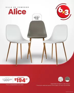 Catálogo Muebles el Bosque | Silla de comedor alice  | 2025-08-18T00:00:00.000Z - 2025-08-30T00:00:00.000Z