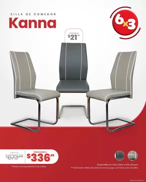 Catálogo Muebles el Bosque | SIlla de comedor Kanna  | 2025-08-18T00:00:00.000Z - 2025-08-30T00:00:00.000Z