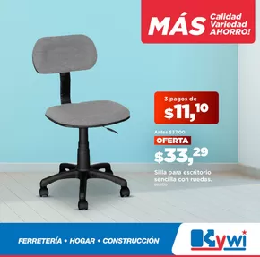 Catálogo Kywi en Machala | Silla para escritorio  | 2025-08-18T00:00:00.000Z - 2025-08-31T00:00:00.000Z