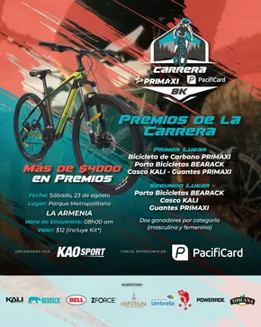 Catálogo Kao Sports Center en Bahía de Caráquez | Premios de la carrera  | 2025-08-18T00:00:00.000Z - 2025-08-23T00:00:00.000Z