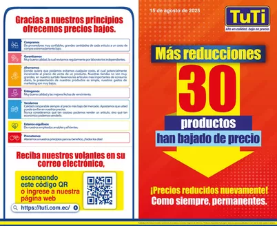 Catálogo TuTi en Guayllabamba | Mas reduccions 30 productos han bajade de precio  | 2025-08-26T00:00:00.000Z - 2025-12-31T00:00:00.000Z