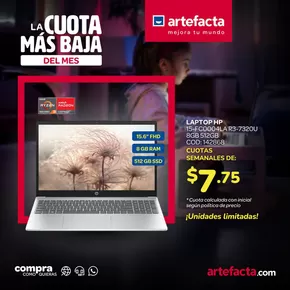 Catálogo Artefacta en Duran | La cuota mas baja  | 2025-08-26T00:00:00.000Z - 2025-08-31T00:00:00.000Z