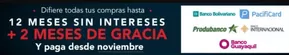 12meses sin intereses+2 meses de gracia 