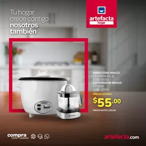 Catálogo Artefacta en Montecristi | Excelente oferta  | 2025-08-28T00:00:00.000Z - 2025-09-06T00:00:00.000Z