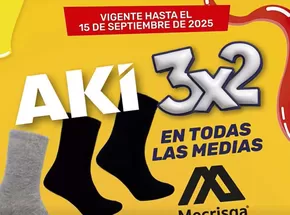 Catálogo Akí en Manta | 3x2 en todas las medias  | 2025-08-29T00:00:00.000Z - 2025-09-15T00:00:00.000Z
