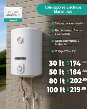 Catálogo Boyacá en Guayaquil | Calentadores electricos mastermaid  | 2025-08-29T00:00:00.000Z - 2025-09-06T00:00:00.000Z