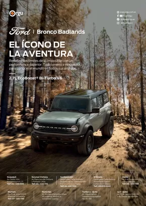 Catálogo Ford en Duran | Ford Bronco Badlands | 2025-09-01T00:00:00.000Z - 2026-09-01T00:00:00.000Z