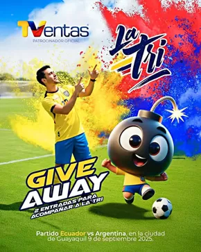 Catálogo TVentas en Ambato | Giveaway | 2025-09-04T00:00:00.000Z - 2025-09-09T00:00:00.000Z